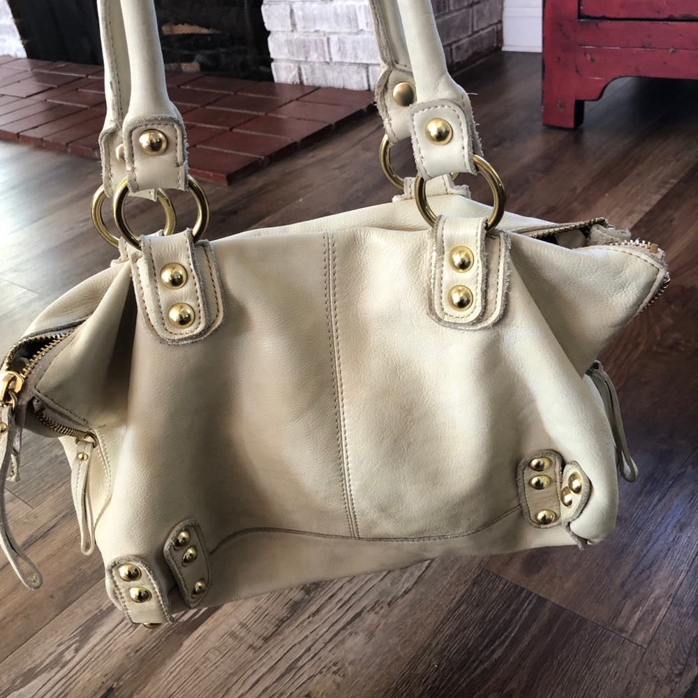 Linea Pelle cream designer soft leather bag - Picture 12 of 12